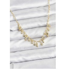 316L Çelik Zincir Gold Renk Kadın Kolye