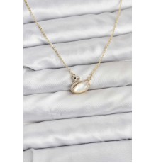 Pirinç Gold Renk Kuğu Model Kadın Kolye