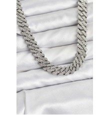 Pirinç Cuba Chain Gurmet Model Kolye