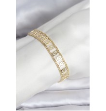 316L Çelik Gold Renk Labirent Model Kadın Bileklik