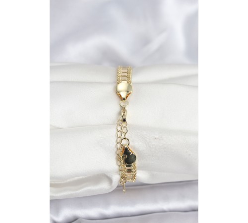 316L Çelik Gold Renk Pullu Zincir Model Kadın Bileklik