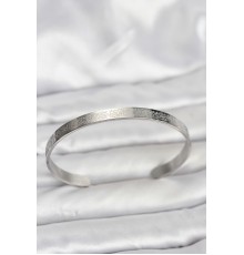 316L Çelik Gümüş Renk Ayetel Kürsi Yazılı Bileklik