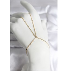 316L Çelik Gold Renk Parçalı Ezme Zincir Model Kadın Şahmeran