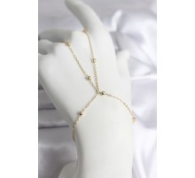 316L Çelik Gold Renk Topçuk Zincir Model Kadın Şahmeran