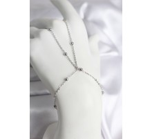 316L Çelik Gümüş Renk Topçuk Zincir Model Kadın Şahmeran