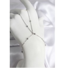 316L Çelik Gümüş Renk Topçuk Zincir Model Kadın Şahmeran