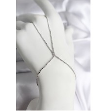 316L Çelik Gümüş Renk Ezme Zincir Model Kadın Şahmeran