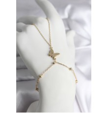 316L Çelik Gold Renk Kelebek Model Kadın Şahmeran