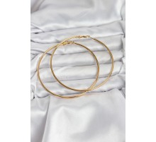 316L Çelik Gold Renk 75 mm Halka Küpe