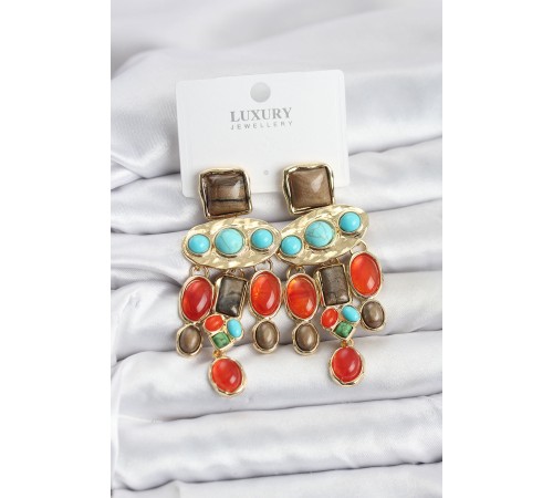 Vintage Sallantılı Kadın Küpe