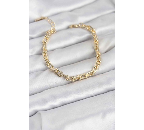 Gold Renk Tifani Model Pirinç Kadın Bileklik