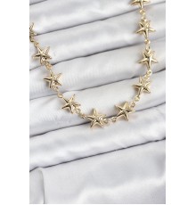 Yıldız Model Pirinç Gold Renk Kadın Kolye