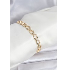 Pirinç Gold Renk VIP Seri Zincir Model Zirkon Taşlı Kadın Bileklik