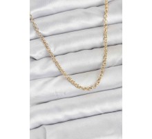 CM Gold Renk Pirinç Halkalı Model Kadın Kolye
