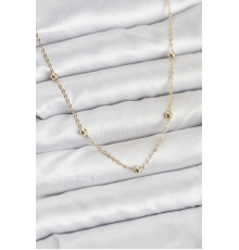 CM Gold Renk Top Zincirli Kadın Kolye