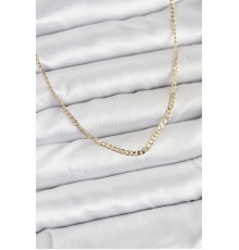 CM 14K Gold Renk Pirinç Zincir Model Kadın Kolye