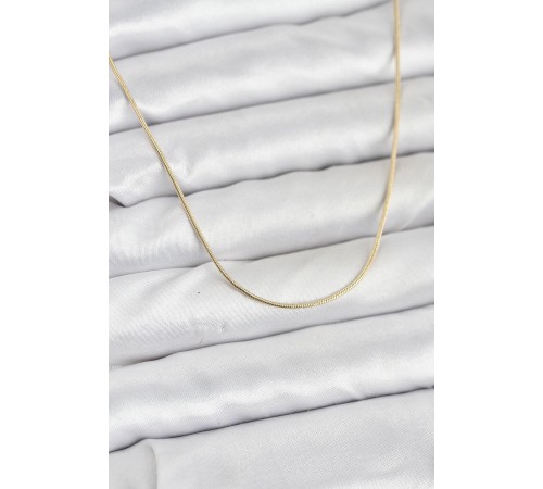 CM 14K Gold Renk Yılan Zincir Model Kadın Kolye