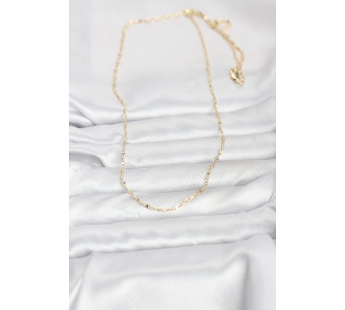 CM 14K Gold Renk Gemici Zincir Model 60 cm Kadın Kolye