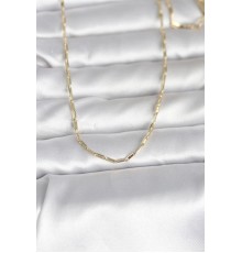 CM 14K Gold Renk İnce Ataç Zincir Model 60 cm Kadın Kolye