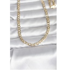 CM 14K Gold Renk Kalın Zincir Model 60 cm Kadın Kolye