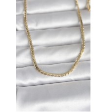 CM 14K Gold Renk Yassı Model 60 cm Kadın Kolye