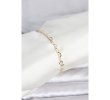 CM 14K Gold Renk Kalpli Zincir Model Kadın Bileklik