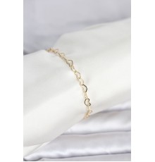 CM 14K Gold Renk Kalpli Zincir Model Kadın Bileklik