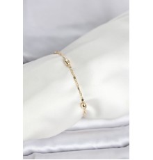 CM 14K Gold Renk Damla Topçuk Model Kadın Bileklik