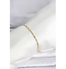 CM 14K Gold Renk Burgu Zincirli Model Kadın Bileklik