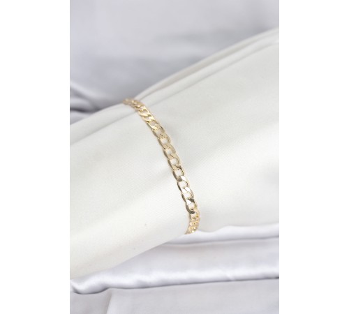 CM 14K Gold Renk Halka Zincir Model Kadın Bileklik