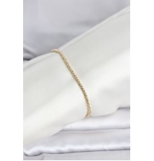 CM 14K Gold Renk Burgulu Zincir Model Kadın Bileklik