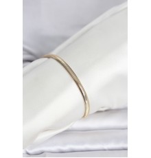 CM 14K Gold Renk Yassı Yılan Zincir Model Kadın Bileklik