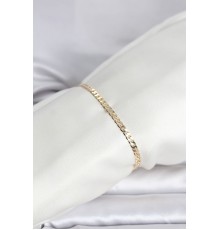 CM 14K Gold Renk Zincirli Model Kadın Bileklik