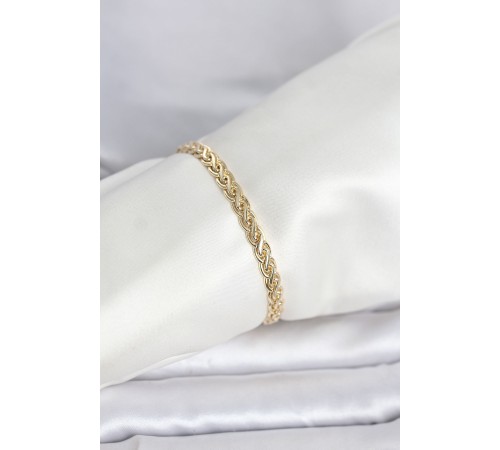 CM 14K Gold Renk Sarmal Zincir Model Kadın Bileklik