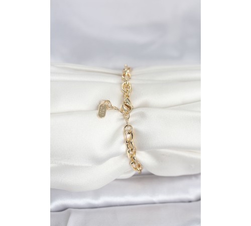 CM 14K Gold Renk Kalın Zincir Model Kadın Bileklik