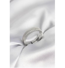 Gümüş Renk Minimal Zirkon Taşlı Kadın Yüzük