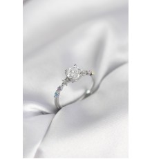 Tek Taş Model Zirkon Taşlı Gümüş Renk Kadın Yüzük