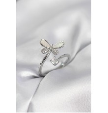 Gümüş Renk Yusufçuk Model Zirkon Taşlı Kadın Yüzük