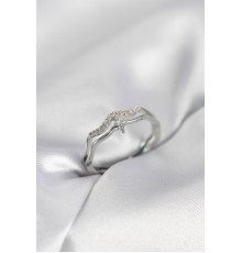 Minimal Yıldız Model Gümüş Renk Zirkon Taşlı Kadın Yüzük