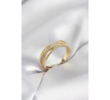 Gold Renk Sarmal Model Kadın Yüzük