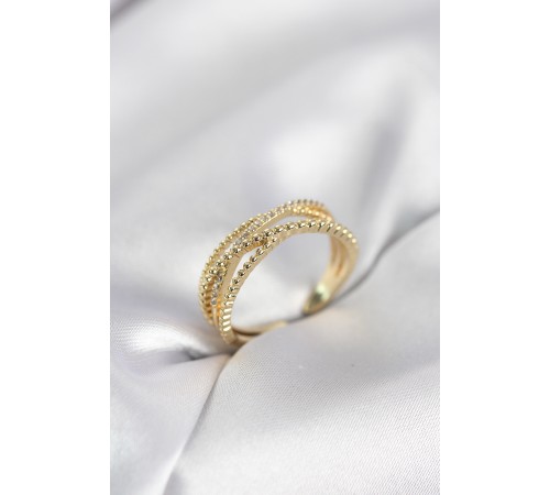 Gold Renk Sarmal Model Kadın Yüzük
