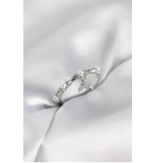 Gümüş Renk Sallantılı Kemik Model Kadın Yüzük