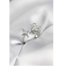 Gümüş Renk Kutup Yıldızı Model Zirkon Taşlı Kadın Yüzük