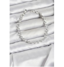 Kare Zirkon Taşlı Gümüş Renk Pirinç Su Yolu Kadın Bileklik