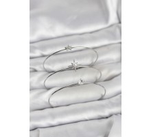 Gümüş Renk Kutup Yıldızı Model Zirkon Taşlı 3'lü Kadın Bileklik Kombini