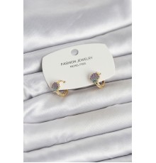 Deniz Kabuğu Model Gold Pirinç Çocuk Küpe