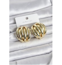 Pirinç Gold Renk Vintage Kadın Küpe