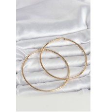 316L Çelik Gold Renk 70 mm Kadın Halka Küpe