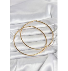 316L Çelik Gold Renk 80 mm Kadın Halka Küpe