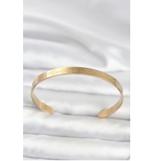 316L Çelik Gold Renk Ayetel Kürsi Yazılı Bileklik